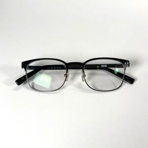 Blue Moon BM 6001 BK Eyeglasses Frame Only 49-19-140 Black Rectangular Horn Rim